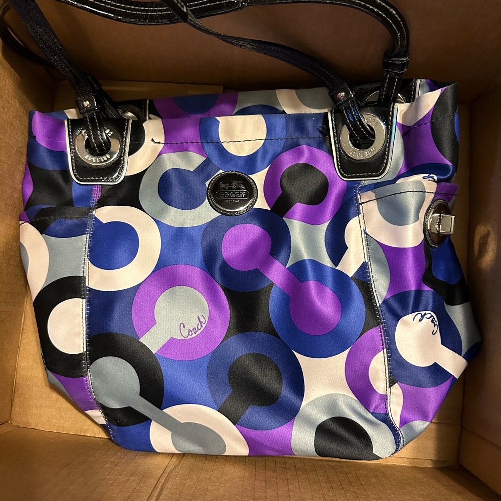 Colorful Vintage Coach Women's Bag